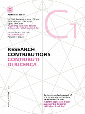 cover image of Contributi di Ricerca 1--Research Contributions 1